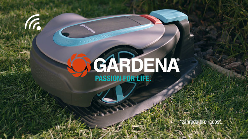 GARDENA - Sponzorský vzkaz na robotické sekačky SILENO